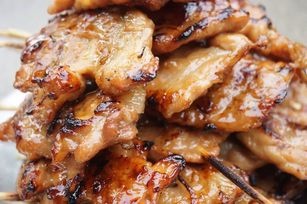 Tay gıda tarzı Barbekü domuz eti ızgara