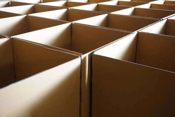 stack of carton boxes ready for shipment in factory