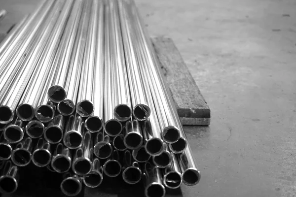 abstract of round metal tube for background used