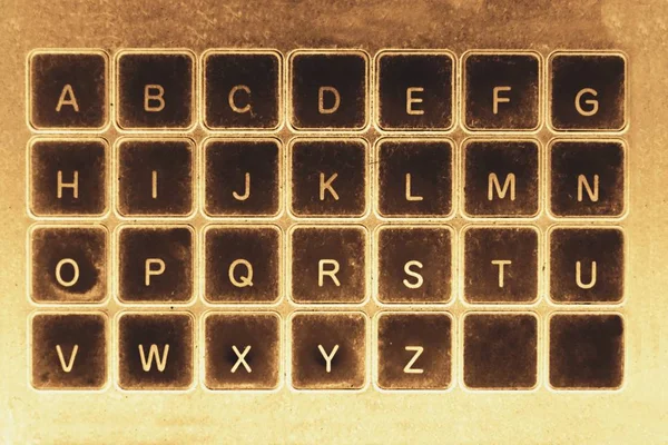 Resumo Teclado Estilo Retro Para Fundo Usado — Fotografia de Stock