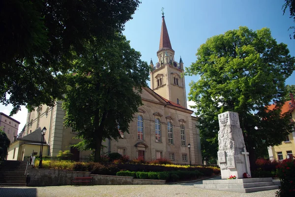 Ευαγγελική Augsburg Εκκλησία Στο Walbrzych Πολωνία — Φωτογραφία Αρχείου