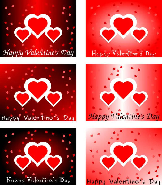 День Народження Валентина Сповнений Сердець — стоковий вектор
