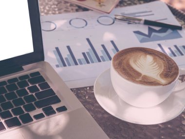 Boş beyaz dizüstü bilgisayar ekranı 