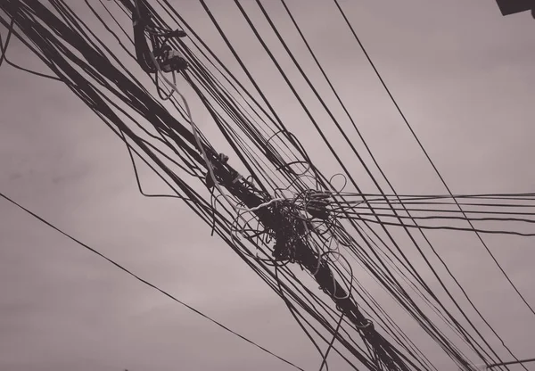 Elektrik kabloları — Stok fotoğraf