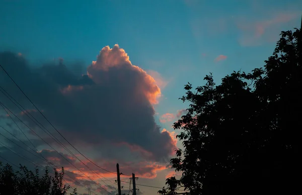 Hermosas Nubes Azules Del Cielo Para Fondo — Foto de Stock