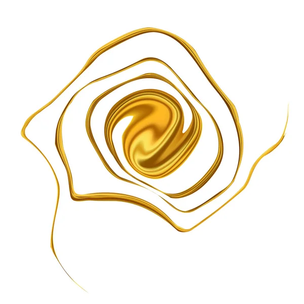 Αφηρημένη Χρυσό Στριμμένο Χρώμα Splash Πολύχρωμο Σπείρα Εικονογράφηση Διανύσματος — Διανυσματικό Αρχείο