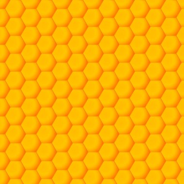 Kusursuz altıgen deseni. Arı kovanından bal peteği arkaplanı. Geometrik dokunun vektör çizimi. Web, baskı, duvar kağıdı, tekstil tasarımı, tatil dekorasyonu için desen