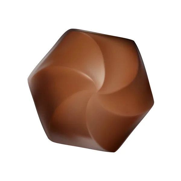 Délicieux Bonbons Chocolat Isolé Sur Blanc Illustration Vectorielle — Image vectorielle