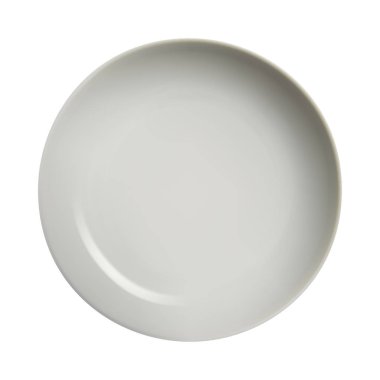 Beyaz arka plan beyaz tabakta. Vektör çizim.