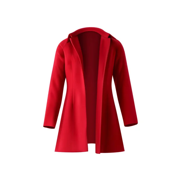 赤いコート ベクトル図 — ストックベクタ
