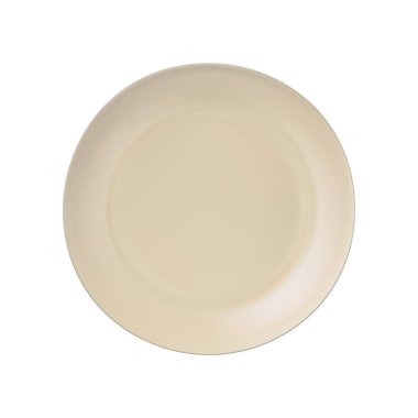 Beyaz arka plan beyaz tabakta. Vektör çizim.