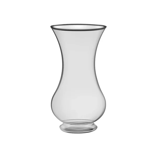 White Vase Vector Illustration — Stock Vector