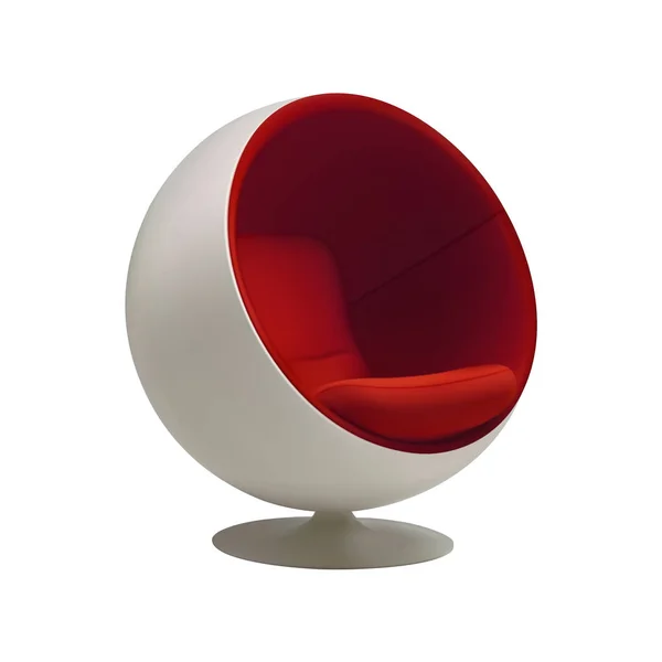 Moderner Stuhl Isoliert Auf Weißem Hintergrund Vektorillustration — Stockvektor