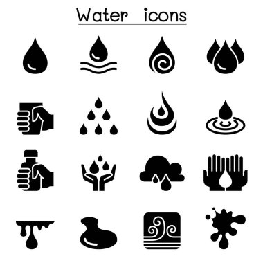 Örnek grafik tasarım su Icon set