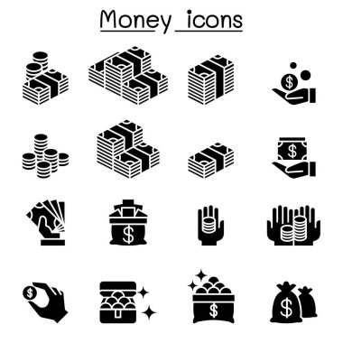 Para ve yatırım Icon set 