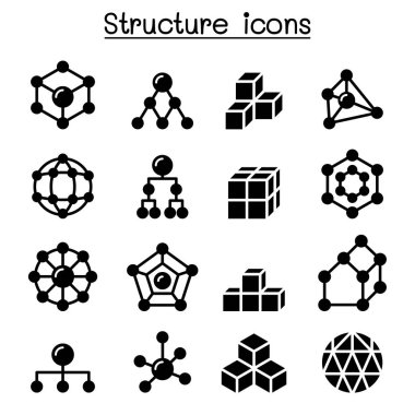 Yapısı Icon set vektör çizim grafik tasarım