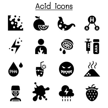 Asit Icon set vektör çizim grafik tasarım