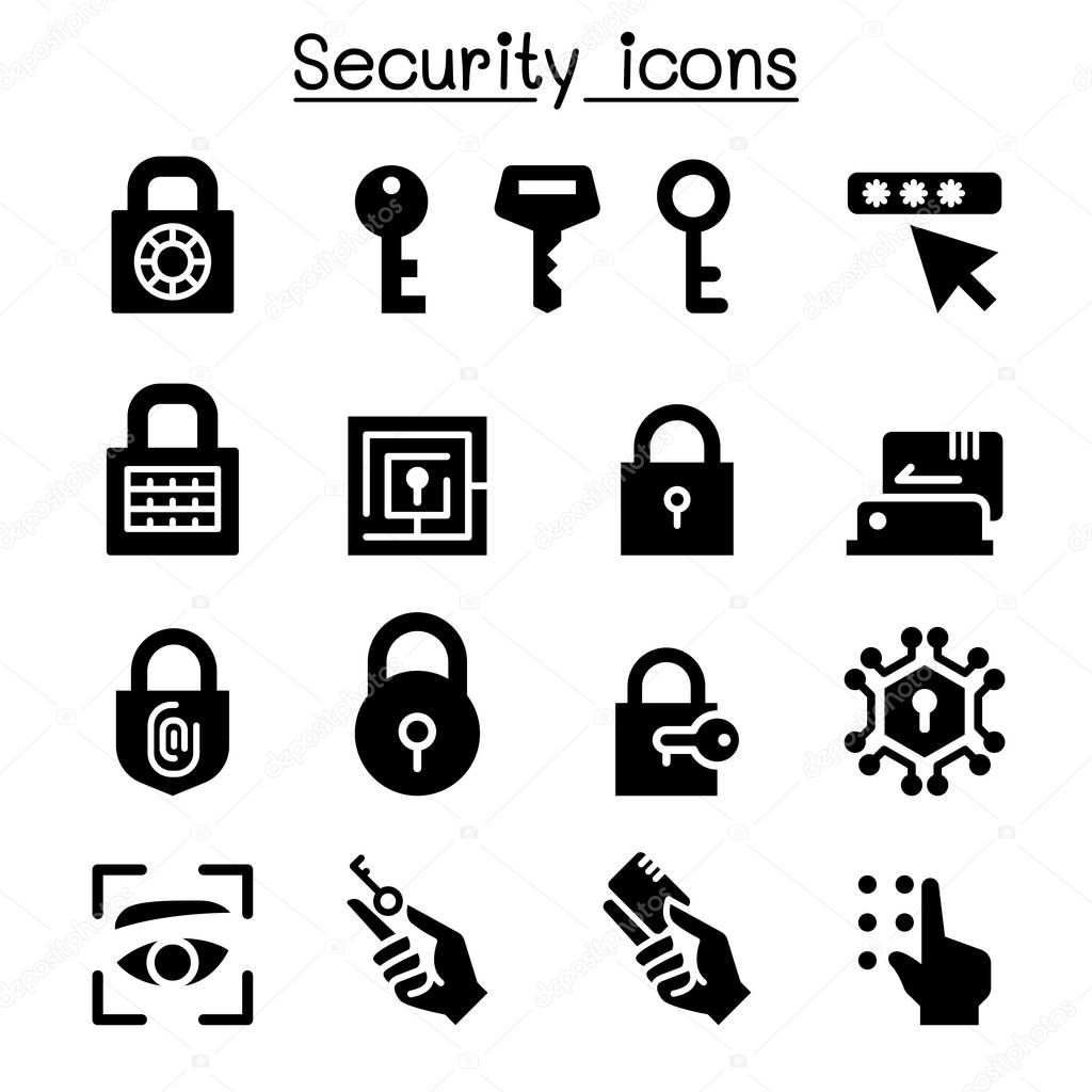 Security icon set vector illustration graphic design