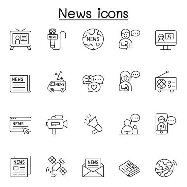 Haber simgeleri ince çizgi biçiminde ayarlandı