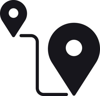 konum, harita, adres simgesi Harita işaretleyicileri konum ve yönü gösterir.