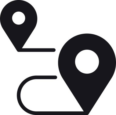 konum, harita, adres simgesi konum işaretleyicileri navigasyon yollarını gösterir.