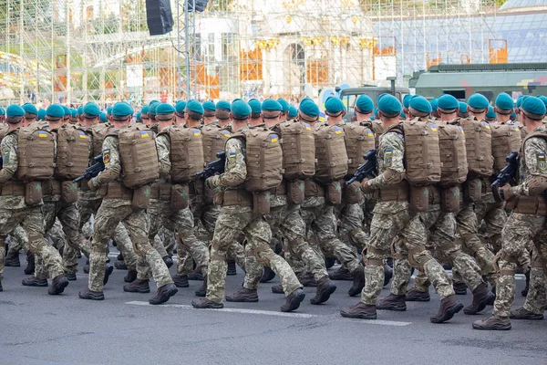 Kiev Ucraina Agosto 2018 Assistenti Dell Esercito Ucraino Alle Prove — Foto Stock
