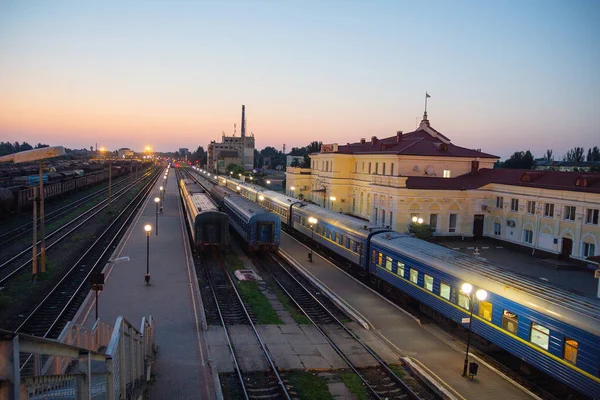 Kherson Kiev Juli 2018 Syn Järnvägsstationen Gryningen — Stockfoto