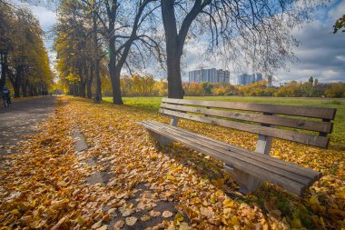 Sonbahar Park içinde kalan anahtarlar. iyi havalarda sonbahar güzelliği zevk