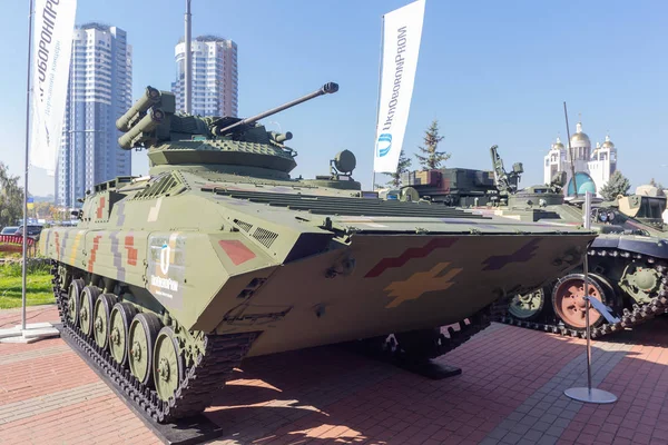 Kiev Ukraine Octobre 2018 Véhicule Combat Infanterie Modernisé Production Ukrainienne — Photo
