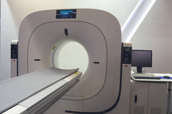 MRI machine is ready to research in a hospital room