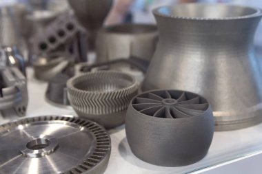 Metal tozundan 3d yazıcı basılarak üretilen numuneler. Progresif katkı lı 3d baskı teknolojisi