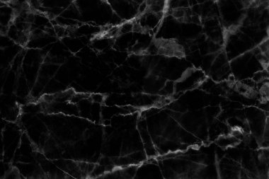 Tasarım için siyah mermer desenli doku arkaplanı.