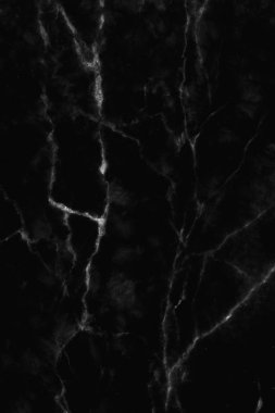 Tasarım için siyah mermer desenli doku arkaplanı.