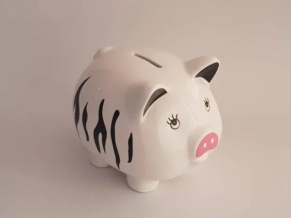 Piggy Banka Izolované Bílém Pozadí — Stock fotografie