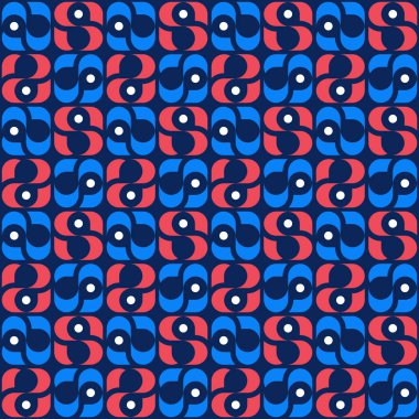 S harfi soyut vektör desen.