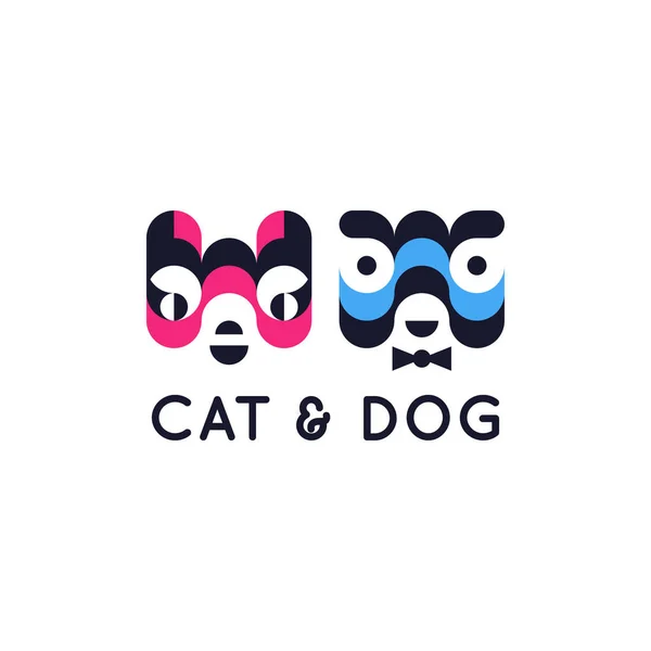 Cat Dog Vector Icon — Stock Vector
