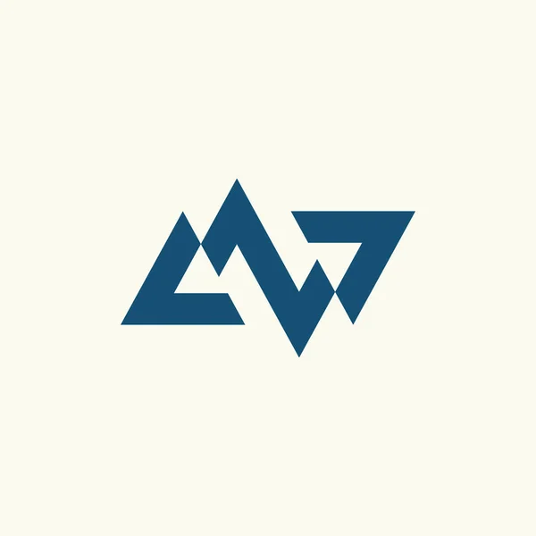 Monogram Vector Pictogram Ontwerp — Stockvector