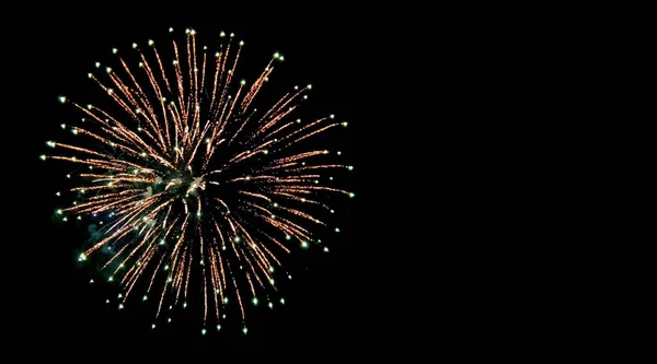 Colorful Firework display background at night