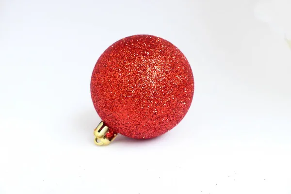 Red Balls Christmas Tree — Stock Photo, Image