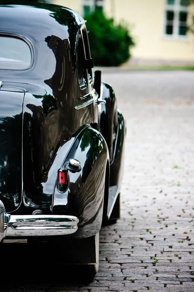 Old black vintage car — Stock Photo, Image