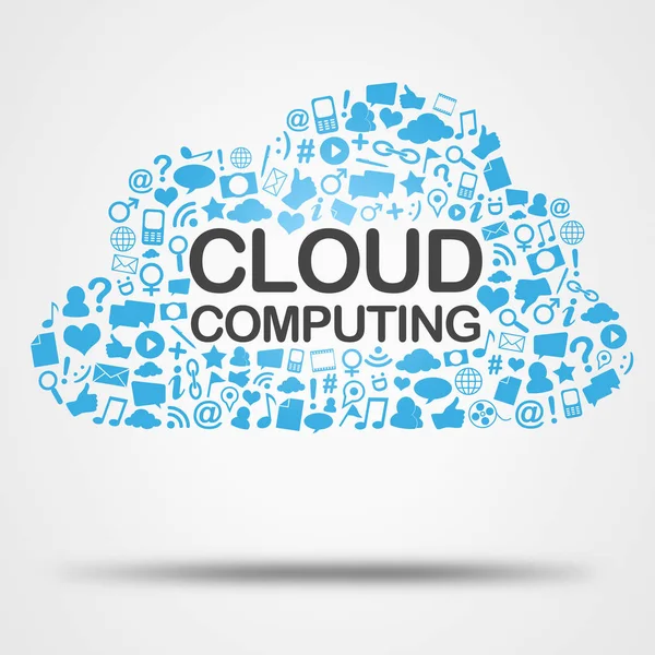 Wortwolke Cloud Computing — Stockfoto