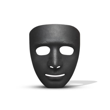 Siyah headmask izole