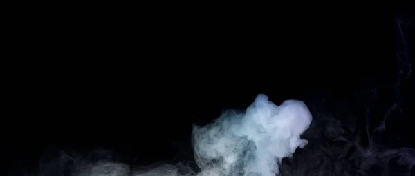 Colorful smoke on black background — Stock Photo, Image