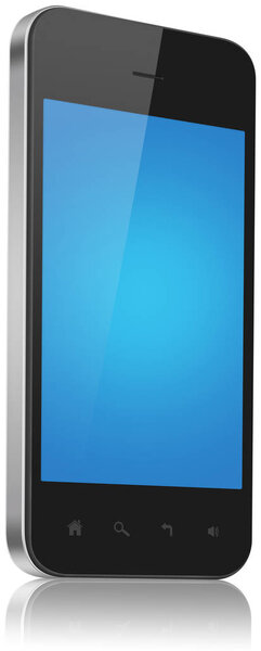 Single smartphone isolated