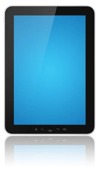 空白 tablet 屏幕在白色上被隔离 — 图库照片