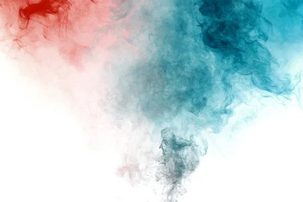 Colorful smoke on white background — Stock Photo, Image