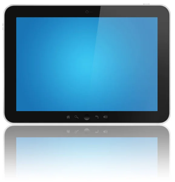 Tom Tablet PC-skärmen som isolerad på vit — Stockfoto