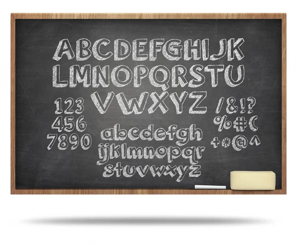 ABC education concept on blackboard — Stock Photo, Image