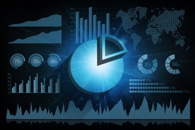 Pasta grafiği ve diğer grafikleri yazı tahtası