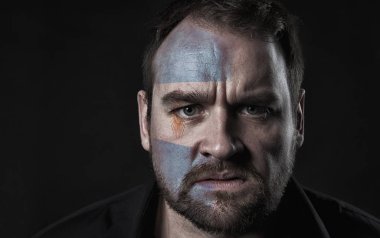 Arjantin bayrağı yüzünde